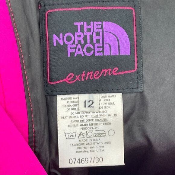 The North Face Extreme Pink Gore-Tex Zip Ski Snowboard Pants Size 12 - Picture 8 of 12